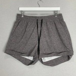 Lululemon Women's Short Gray Drawstring Athletic Running Gym Cuffed | 10